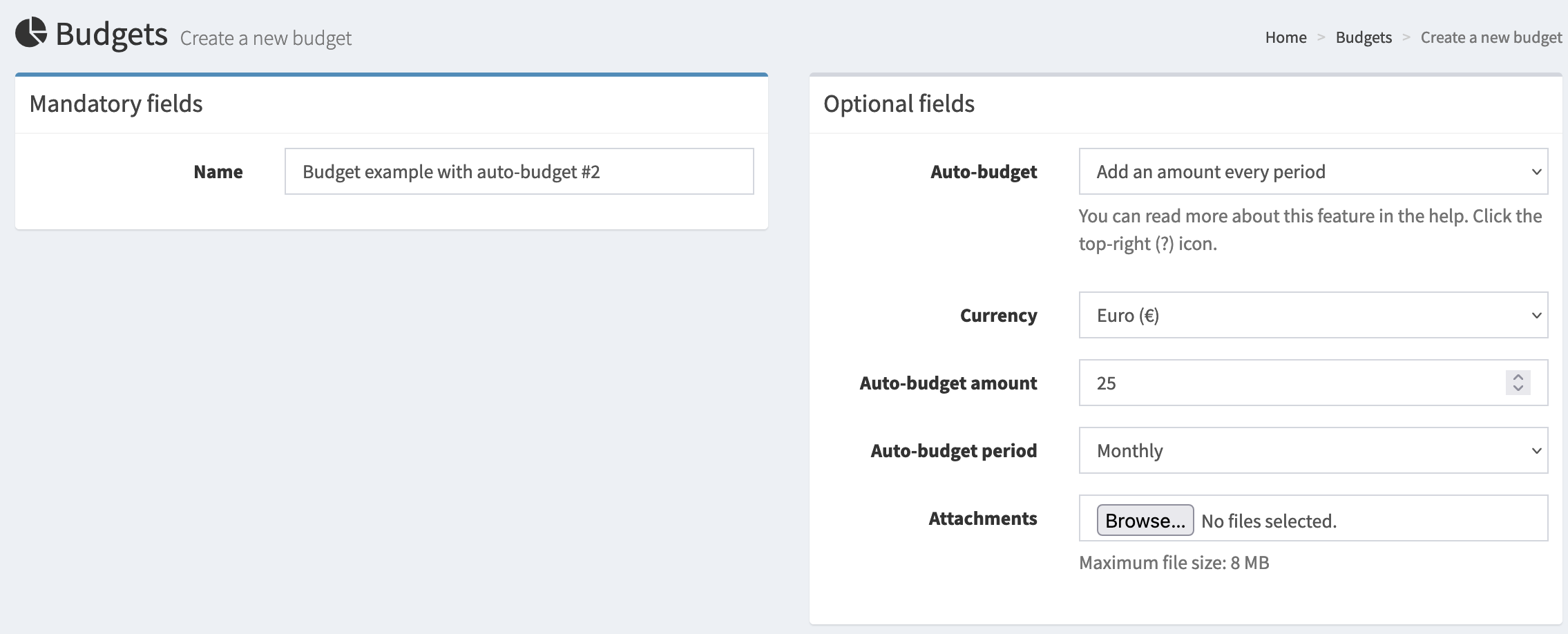 Growing auto budget