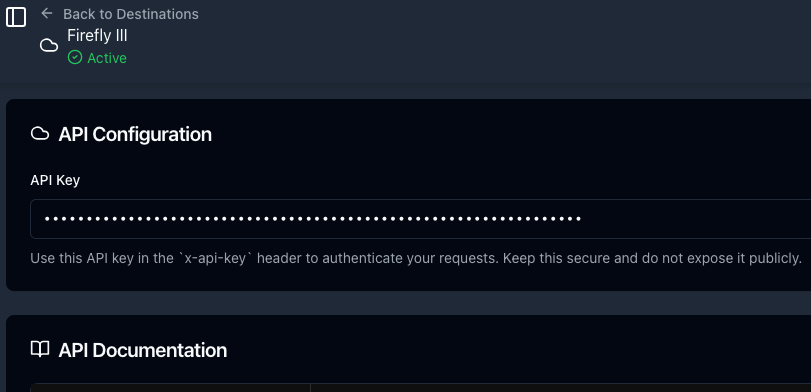Create API Key