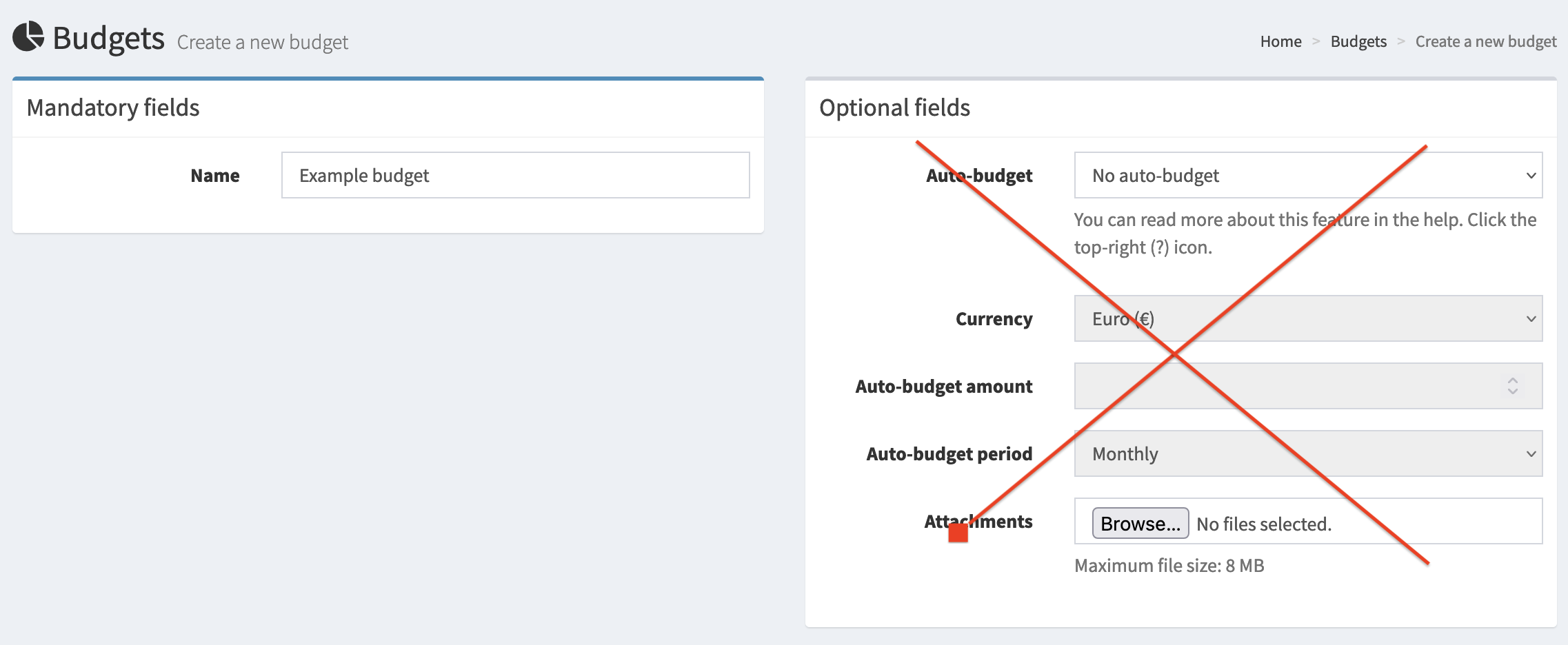 Create a budget