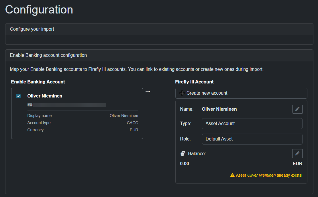 Account Selection